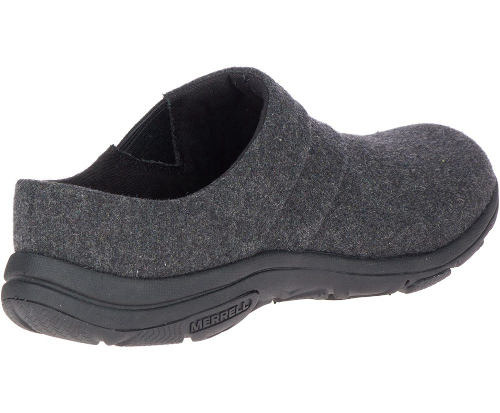 Merrell Slip Ons Damskie Czarne - Dassie Stitch Slide Wool - 563420-KRO